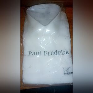 Paul Fredrick White Men's Shirt
